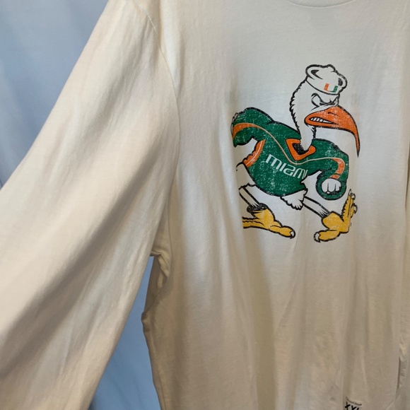 VTG UMiami Hurricanes Sebastian School of Music Long Sleeve T-Shirt Size XXL - Picture 3 of 10